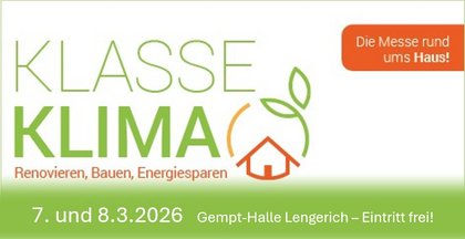 Messehinweis: Klasse Klima Lengerich              am 7. & 8. März 2026