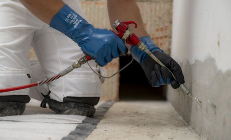 Injiziertes Spezialharz verhindert eindringen von Wasser