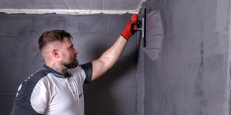 Dichtschlämme bildet die eigentliche Abdichtungsebene