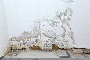 Die Folge von nassen Wände sind oft Putzabplatzungen oder ein muffiger Geruch.